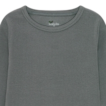 BIRKHOLM Rib Bluse Elefant Grå